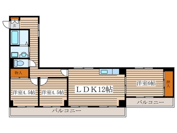 エレガンス笠原の物件間取画像